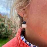 Resin Rock Drop Earring - WHITE